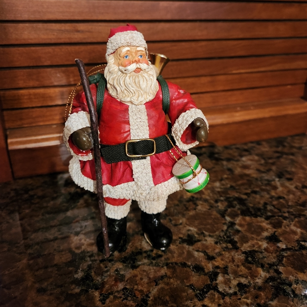 Possible Dreams Clothtique Santa Ornament